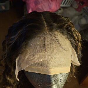 Curly Lace Front Wig - Brown